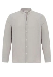Antioch Blusenshirt Italo Grau/Beige/Hellgrau/Khaki/Braun