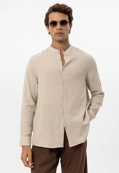Antioch Blusenshirt Italo Beige/Khaki/Braun