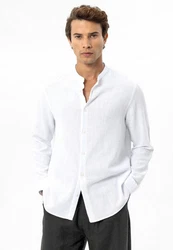 Antioch Blusenshirt Italo Grau/Weiß