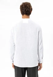 Antioch Blusenshirt Italo Grau/Weiß