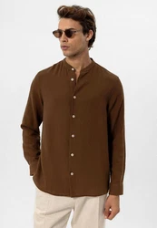 Antioch Blusenshirt Italo Dunkelbraun/Braun