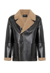 Antioch Wintermantel Maico Creme/Schwarz/Braun