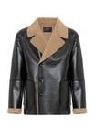Antioch Wintermantel Maico Creme/Schwarz/Braun