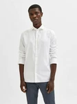 SELECTED HOMME Businesshemd Ethan Weiß/Creme/Hellblau