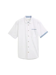 TOM TAILOR T-Shirt Weiß/Blau/Hellblau
