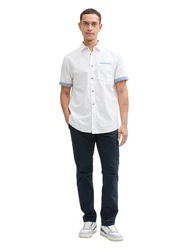 TOM TAILOR T-Shirt Weiß/Blau/Hellblau