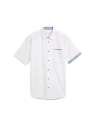 TOM TAILOR T-Shirt Weiß/Blau/Hellblau