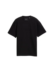 TOM TAILOR T-Shirt Schwarz/Dunkelblau