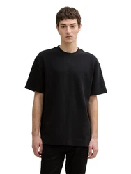 TOM TAILOR T-Shirt Schwarz/Dunkelblau