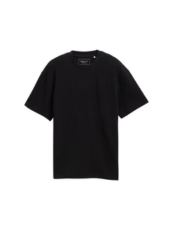 TOM TAILOR T-Shirt Schwarz/Dunkelblau