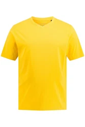 JP1880 T-Shirt Basic V-Ausschnitt Gelb