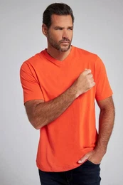 T-Shirt T-Shirt Basic V-Ausschnitt bis 8XL