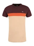 iriedaily T-Shirt Court beige / orange / dunkelrot