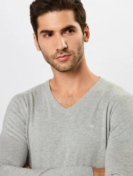TOM TAILOR Pullover graumeliert