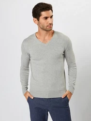 TOM TAILOR Pullover graumeliert