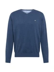 FYNCH-HATTON V-Ausschnitt Pullover Blau/Dunkelblau/Hellblau