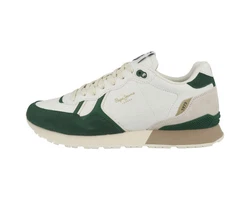 Pepe Jeans Brit Ivy Herren Sneaker Dunkelgrün/Grün/Beige