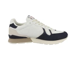 Pepe Jeans Brit Ivy Herren Sneaker Beige/Blau/Dunkelblau/Creme/Weiß