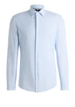 BOSS Langarmhemd P-Hank Hellblau/Blau