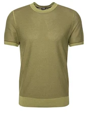 BOSS Strickpullover H-Jianfranco (1-tlg) Dunkelgrün/Grün/Khaki
