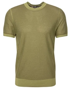 BOSS Strickpullover H-Jianfranco (1-tlg) Dunkelgrün/Grün/Khaki