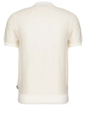 BOSS Strickpullover H-Jianfranco (1-tlg) Khaki/Weiß/Beige/Creme