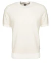 BOSS Strickpullover H-Jianfranco (1-tlg) Khaki/Weiß/Beige/Creme