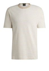 BOSS T-Shirt H-Taut (28) Khaki/Beige/Weiß