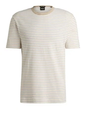 BOSS T-Shirt H-Taut (28) Khaki/Beige/Weiß