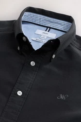 Next Langarmhemd Oxfordhemd Dunkelgrau/Dunkelblau/Grau/Hellblau/Blau/Schwarz
