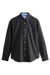 Next Langarmhemd Oxfordhemd Dunkelgrau/Dunkelblau/Grau/Hellblau/Blau/Schwarz