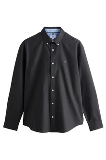 Next Langarmhemd Oxfordhemd Dunkelgrau/Dunkelblau/Grau/Hellblau/Blau/Schwarz