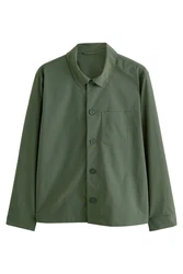 Next Sakko Hemdjacke mit Stretch (1-tlg) Dunkelgrün/Grün