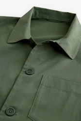 Next Sakko Hemdjacke mit Stretch (1-tlg) Dunkelgrün/Grün