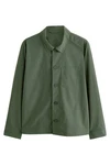 Next Sakko Hemdjacke mit Stretch (1-tlg) Dunkelgrün/Grün