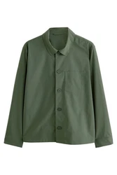 Next Sakko Hemdjacke mit Stretch (1-tlg) Dunkelgrün/Grün