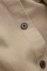 Next Hemdjacke aus Seersucker Khaki/Beige/Braun