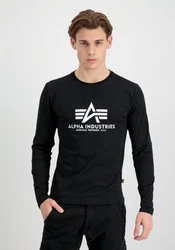 ALPHA INDUSTRIES Shirt Schwarz/Hellblau/Blau