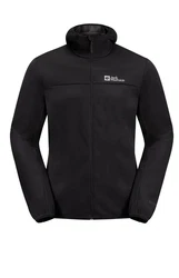 Jack Wolfskin Softshelljacke Herren Jacke FELDBERG HOODIE Schwarz/Dunkelgrau