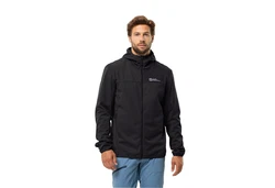 Jack Wolfskin Softshelljacke Herren Jacke FELDBERG HOODIE Schwarz/Dunkelgrau