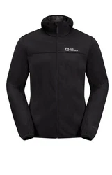 Jack Wolfskin Softshelljacke Herren Jacke FELDBERG HOODIE Schwarz/Dunkelgrau
