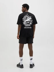 Jack & Jones Kurzarmshirt JCOCNZ BERLIN GRAPHIC T-SHIRT Schwarz