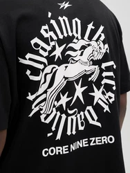 Jack & Jones Kurzarmshirt JCOCNZ BERLIN GRAPHIC T-SHIRT Schwarz