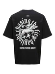 Jack & Jones Kurzarmshirt JCOCNZ BERLIN GRAPHIC T-SHIRT Schwarz