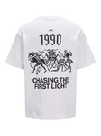Jack & Jones Kurzarmshirt JCOCNZ BERLIN GRAPHIC T-SHIRT Weiß