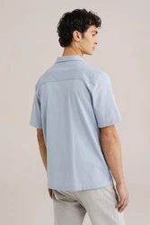 WE Fashion Businesshemd Hellblau/Blau/Grau