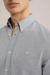 WE Fashion Businesshemd Grau/Hellgrau/Hellblau
