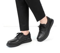 Celal Gltekin Elegante Derby-Schuhe aus echtem Leder Schnrschuh schwarz