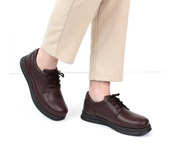 Celal Gltekin Elegante Derby-Schuhe aus echtem Leder Schnrschuh braun
