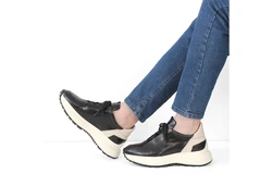 Celal Gltekin Herren Chunky Sneaker aus Leder Schwarz